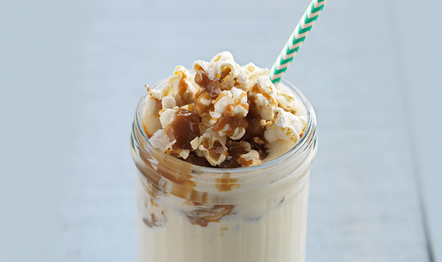 Movie Nights Salted Caramel Popcorn Milkshake