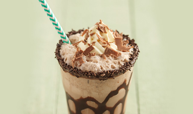 Classic triple chocolate milkshake