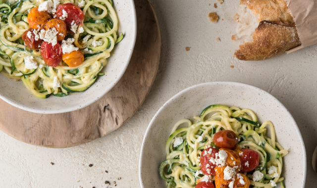 Creamy Feta Zoodles Recipe