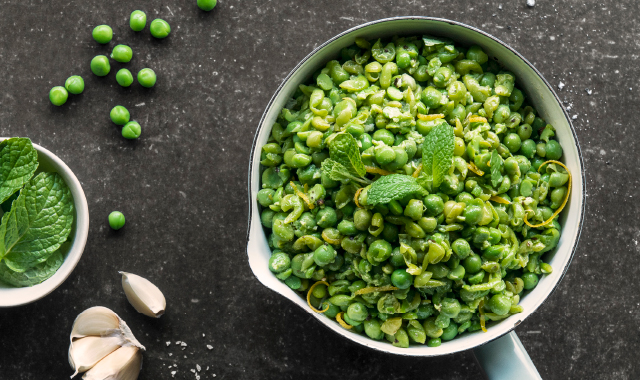 Smashed Peas with Mint Butter Recipe